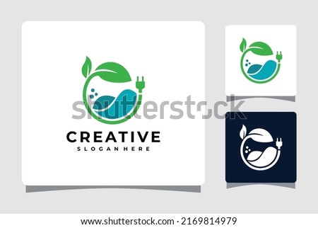 Sun Leaf Energy Logo Template Design Inspiration