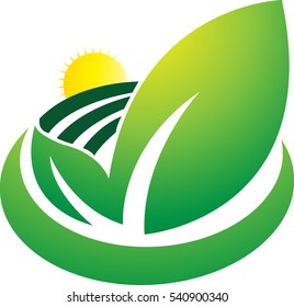 Sun leaf and farm
