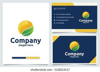sun leaf,ecology, logo design inspiration