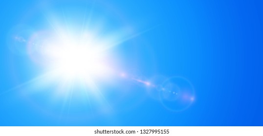 Sonne mit Blende, Vektorhintergrund.