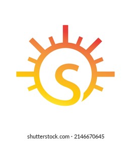 Sun Letter S Logo Vector Icon Stock Vector (Royalty Free) 2146670645 ...