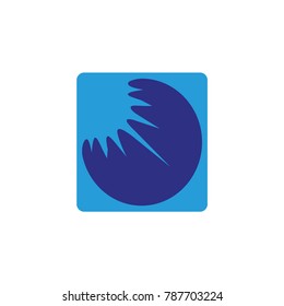 sun letter vector logo