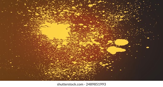 fondo de degradado abstracto negro naranja claro del sol con la textura del grano y del ruido