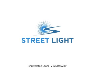 Símbolo del icono de diseño del logotipo del efecto luz solar
