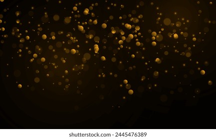 Sun light effect on a transparent background. Christmas glowing dust background. Soft golden sunbeams with glare.	
