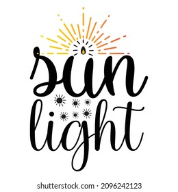 Sun Light - Family T-shirt Design, Vector File