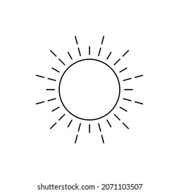 sun light forecast weather icon