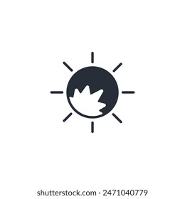 sun light icon. vector.Editable stroke.linear style sign for use web design,logo.Symbol illustration.