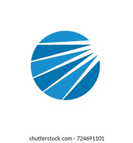 sun and light logo circle.