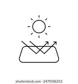 sun light reflection icon vector design good for website and mobile app