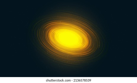 Sun Light Spiral Black hole on Galaxy background with Milky Way spiral,Universe and starry concept design,vector