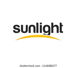 Sun Light Summer Logo Design Vector Template