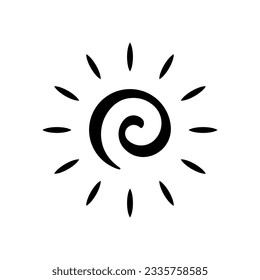 sun light summer sunlight glyph icon vector. sun light summer sunlight sign. isolated symbol illustration