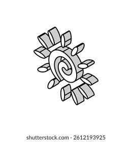 sun light summer sunlight isometric icon vector. sun light summer sunlight sign. isolated symbol illustration