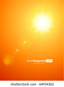 Sun light vector background