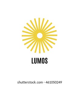 Sun line art logo. Sun vector design template. Solar energy company sign. Alternative energy logo.