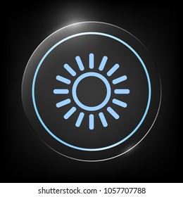 Sun line icon