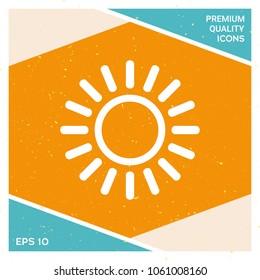 Sun line icon