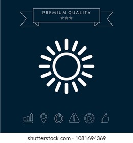 Sun line icon