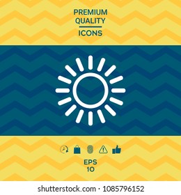 Sun line icon