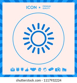 Sun line icon