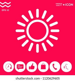 Sun line icon