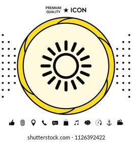 Sun line icon
