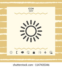 Sun line icon