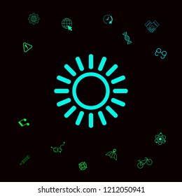 Sun line icon