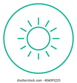 Sun line icon.