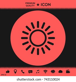 Sun line icon