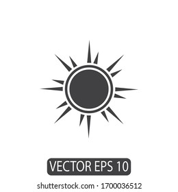 Sun Line Icon Design Vector, Template
