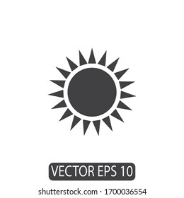 Sun Line Icon Design Vector, Template