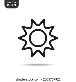 sun line icon. high quality icons suitable for natural graphic assets, web designs, applications, software, print media, etc. EPS 10 vector icon on a white background.