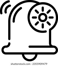sun line icon illustration vector