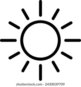 vector de ilustración de icono de línea solar