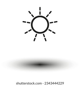 Icono de línea solar. Ilustración vectorial. Eps 10.