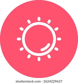 Sun Line vector Icon Design