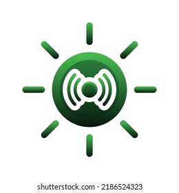 elemento icono de plantilla de diseño de gradiente de logotipo en directo