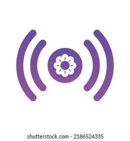 sun live logo gradient design template icon element