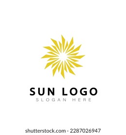 sun loggo vector design symbol icon modern