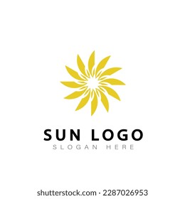 sun loggo vector design symbol icon modern