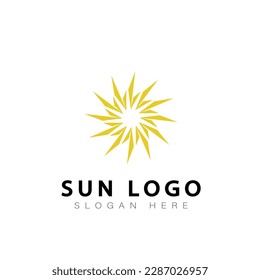 Sun Loggo Vektordesign Symbol modern