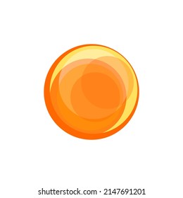 Sun logo. Abstract sun icon, orange and yellow circles