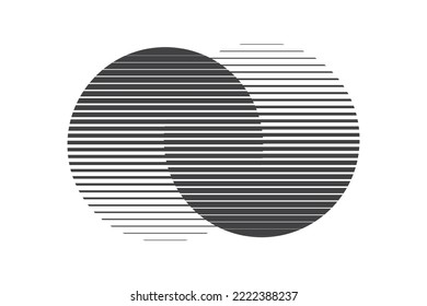 sun logo black vector planets isolated on white background. Flat design. Vintage 80s music, black sun sunset
