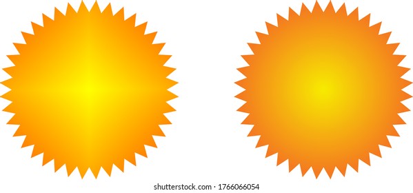 sun logo. company logo with a simple shape.