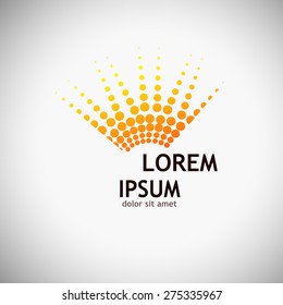 sun logo. Sun concept. Vector