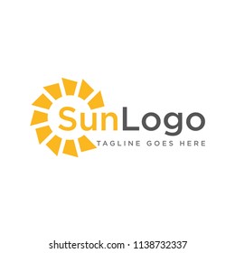 Sun Logo Creative vector