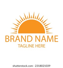 Sun logo design for brand