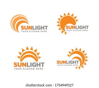 Sun logo design bundle - Modern sun logo